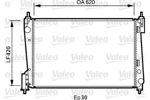 Valeo Ψυγείο, Ψύξη Κινητήρα - 735040