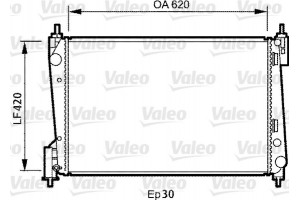 Valeo Ψυγείο, Ψύξη Κινητήρα - 735040