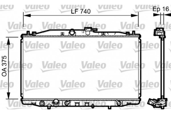 Valeo Ψυγείο, Ψύξη Κινητήρα - 735050