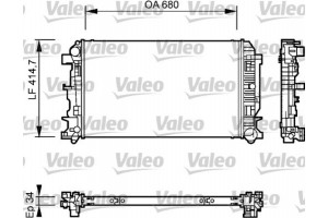 Valeo Ψυγείο, Ψύξη Κινητήρα - 735084
