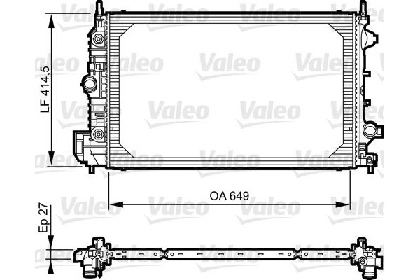 Valeo Ψυγείο, Ψύξη Κινητήρα - 735086