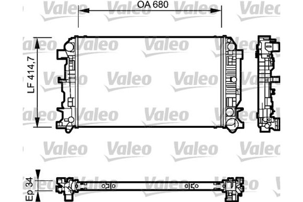 Valeo Ψυγείο, Ψύξη Κινητήρα - 735089