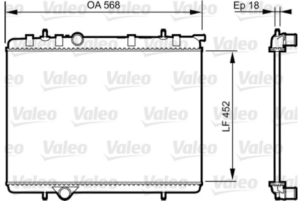 Valeo Ψυγείο, Ψύξη Κινητήρα - 735090