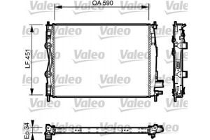 Valeo Ψυγείο, Ψύξη Κινητήρα - 735114