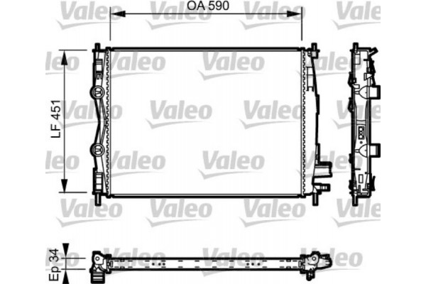 Valeo Ψυγείο, Ψύξη Κινητήρα - 735114
