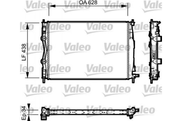 Valeo Ψυγείο, Ψύξη Κινητήρα - 735115