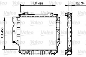 Valeo Ψυγείο, Ψύξη Κινητήρα - 735196