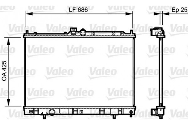 Valeo Ψυγείο, Ψύξη Κινητήρα - 735203