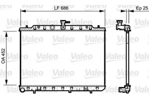 Valeo Ψυγείο, Ψύξη Κινητήρα - 735206