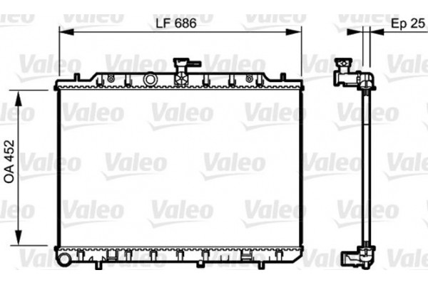 Valeo Ψυγείο, Ψύξη Κινητήρα - 735206