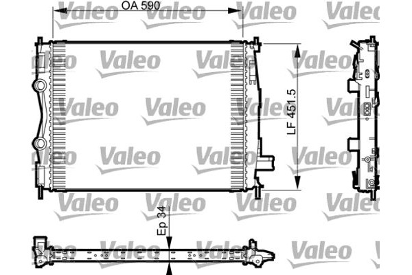 Valeo Ψυγείο, Ψύξη Κινητήρα - 735380