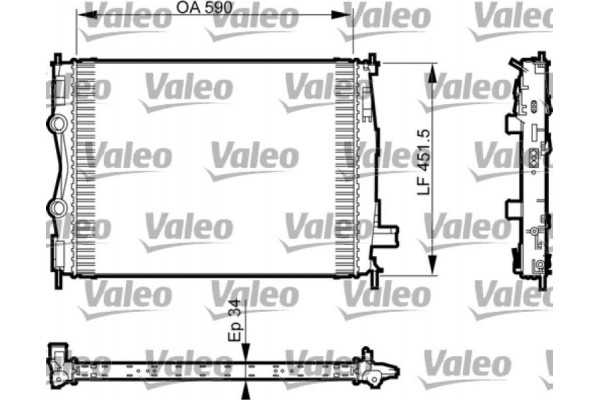 Valeo Ψυγείο, Ψύξη Κινητήρα - 735380