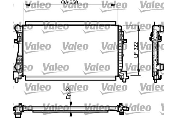Valeo Ψυγείο, Ψύξη Κινητήρα - 735557