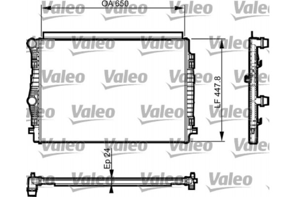 Valeo Ψυγείο, Ψύξη Κινητήρα - 735559