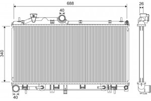 Valeo Ψυγείο, Ψύξη Κινητήρα - 701196