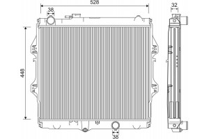 Valeo Ψυγείο, Ψύξη Κινητήρα - 701212