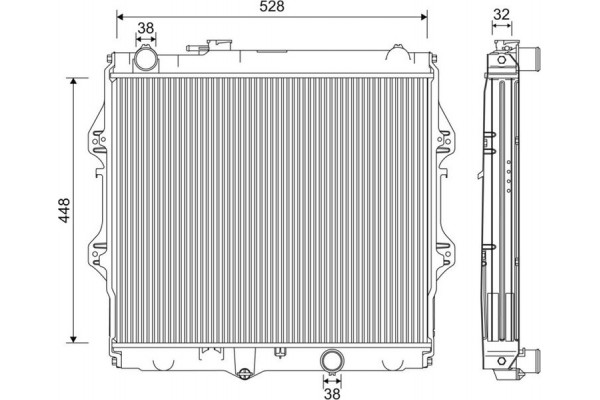 Valeo Ψυγείο, Ψύξη Κινητήρα - 701212