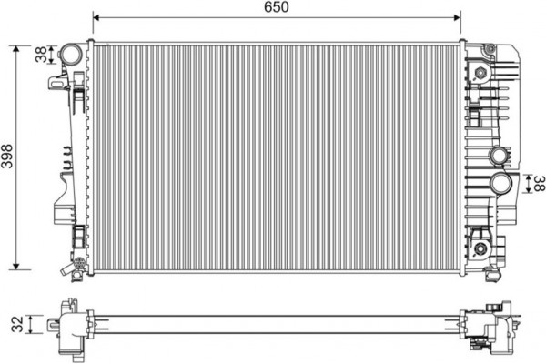 Valeo Ψυγείο, Ψύξη Κινητήρα - 701222