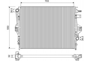 Valeo Ψυγείο, Ψύξη Κινητήρα - 701225