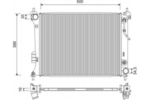 Valeo Ψυγείο, Ψύξη Κινητήρα - 701254