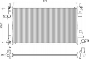 Valeo Ψυγείο, Ψύξη Κινητήρα - 701263