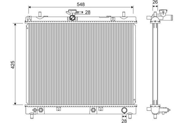 Valeo Ψυγείο, Ψύξη Κινητήρα - 701346