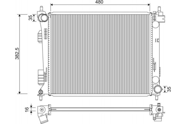 Valeo Ψυγείο, Ψύξη Κινητήρα - 701347
