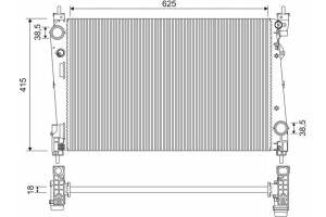 Valeo Ψυγείο, Ψύξη Κινητήρα - 701956