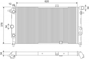 Valeo Ψυγείο, Ψύξη Κινητήρα - 731175