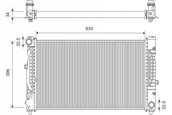 Valeo Ψυγείο, Ψύξη Κινητήρα - 731756