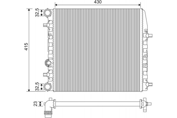 Valeo Ψυγείο, Ψύξη Κινητήρα - 733062
