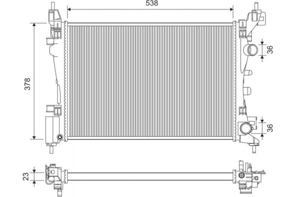 Valeo Ψυγείο, Ψύξη Κινητήρα - 735097
