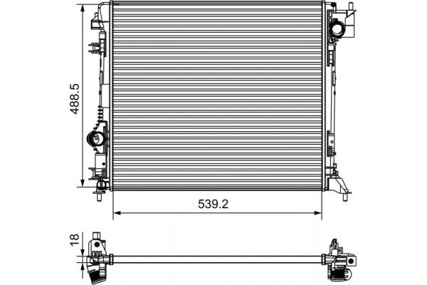 Valeo Ψυγείο, Ψύξη Κινητήρα - 735625