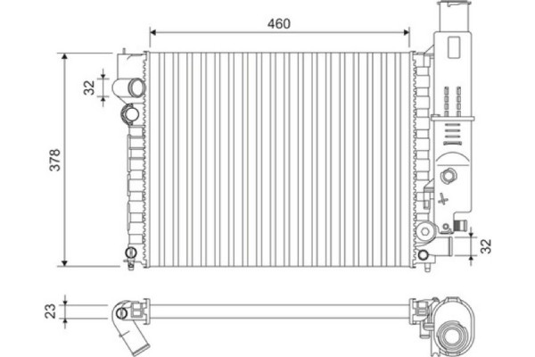 Valeo Ψυγείο, Ψύξη Κινητήρα - 810915