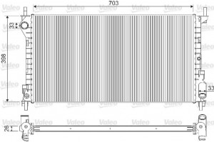 Valeo Ψυγείο, Ψύξη Κινητήρα - 733100