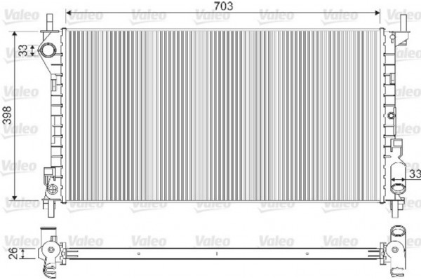 Valeo Ψυγείο, Ψύξη Κινητήρα - 733100