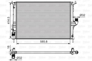 Valeo Ψυγείο, Ψύξη Κινητήρα - 700801