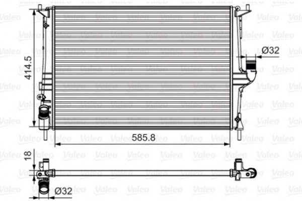 Valeo Ψυγείο, Ψύξη Κινητήρα - 700801