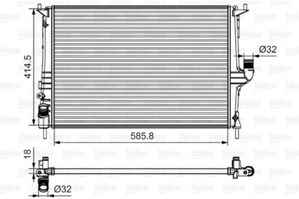 Valeo Ψυγείο, Ψύξη Κινητήρα - 700801