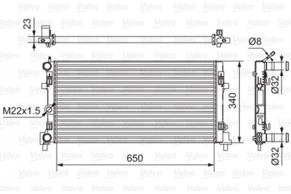 Valeo Ψυγείο, Ψύξη Κινητήρα - 701522