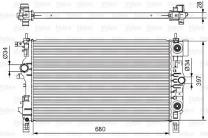 Valeo Ψυγείο, Ψύξη Κινητήρα - 701541