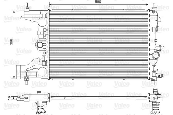 Valeo Ψυγείο, Ψύξη Κινητήρα - 701594