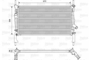 Valeo Ψυγείο, Ψύξη Κινητήρα - 701606