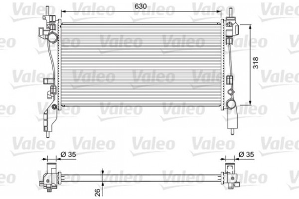 Valeo Ψυγείο, Ψύξη Κινητήρα - 701718
