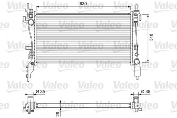 Valeo Ψυγείο, Ψύξη Κινητήρα - 701718