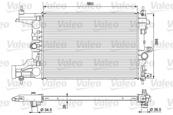 Valeo Ψυγείο, Ψύξη Κινητήρα - 701723
