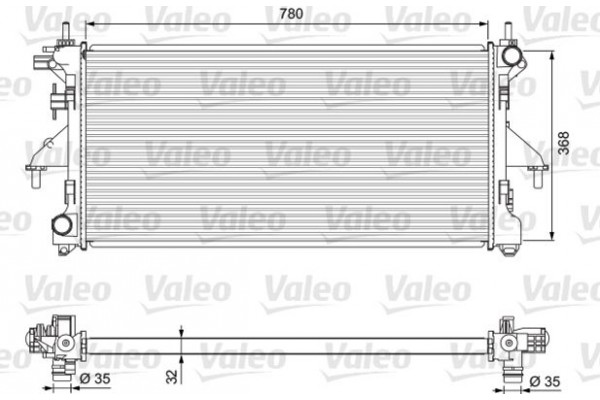 Valeo Ψυγείο, Ψύξη Κινητήρα - 701727