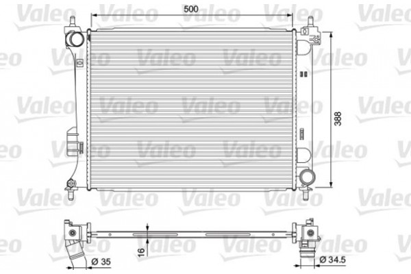 Valeo Ψυγείο, Ψύξη Κινητήρα - 701729