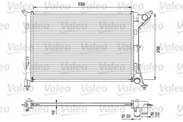 Valeo Ψυγείο, Ψύξη Κινητήρα - 701730