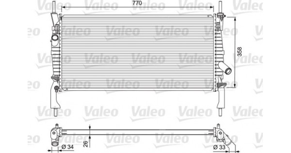 Valeo Ψυγείο, Ψύξη Κινητήρα - 701731